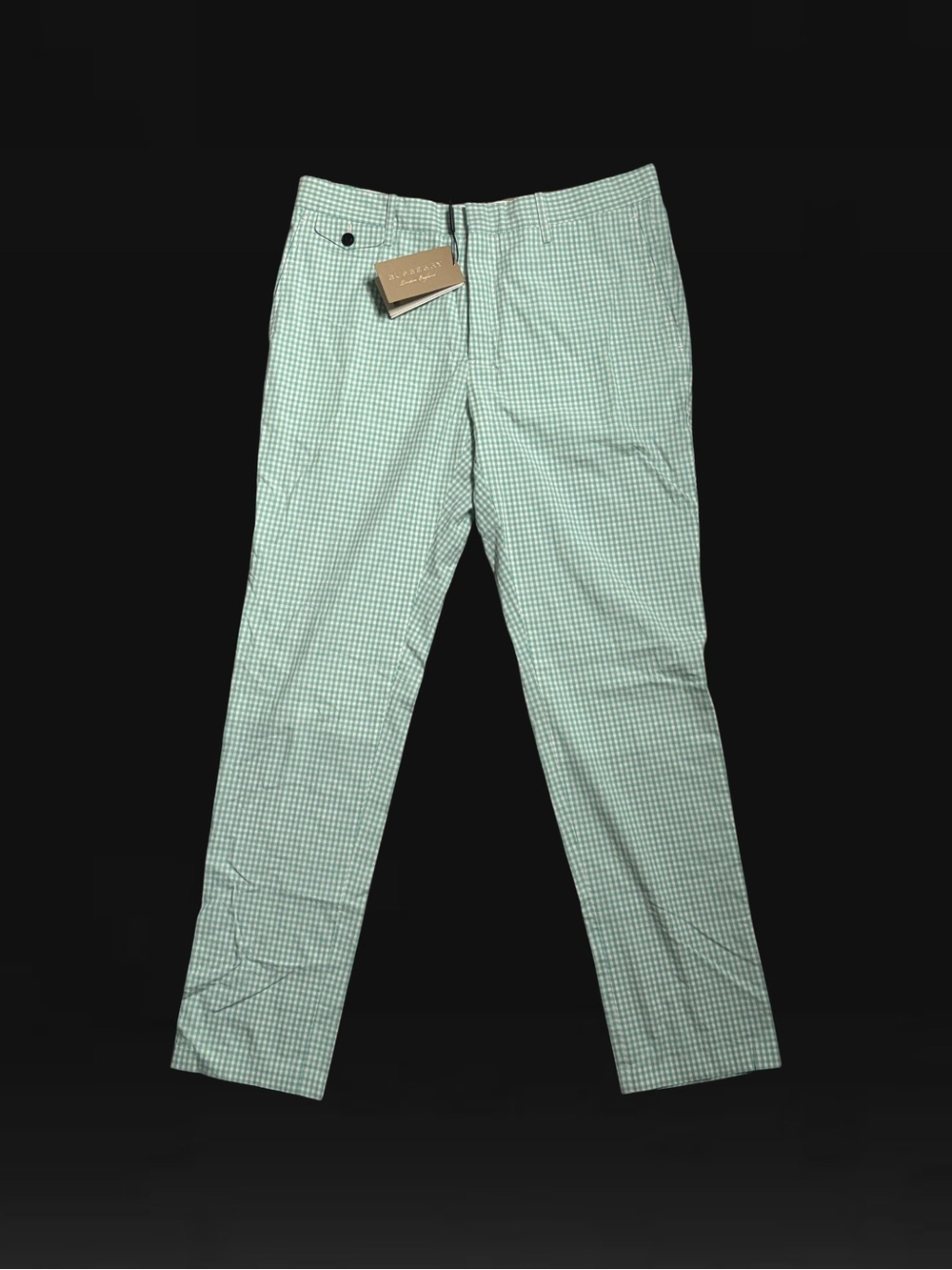 Burberry Gingham Tailored
Cotton Trousers